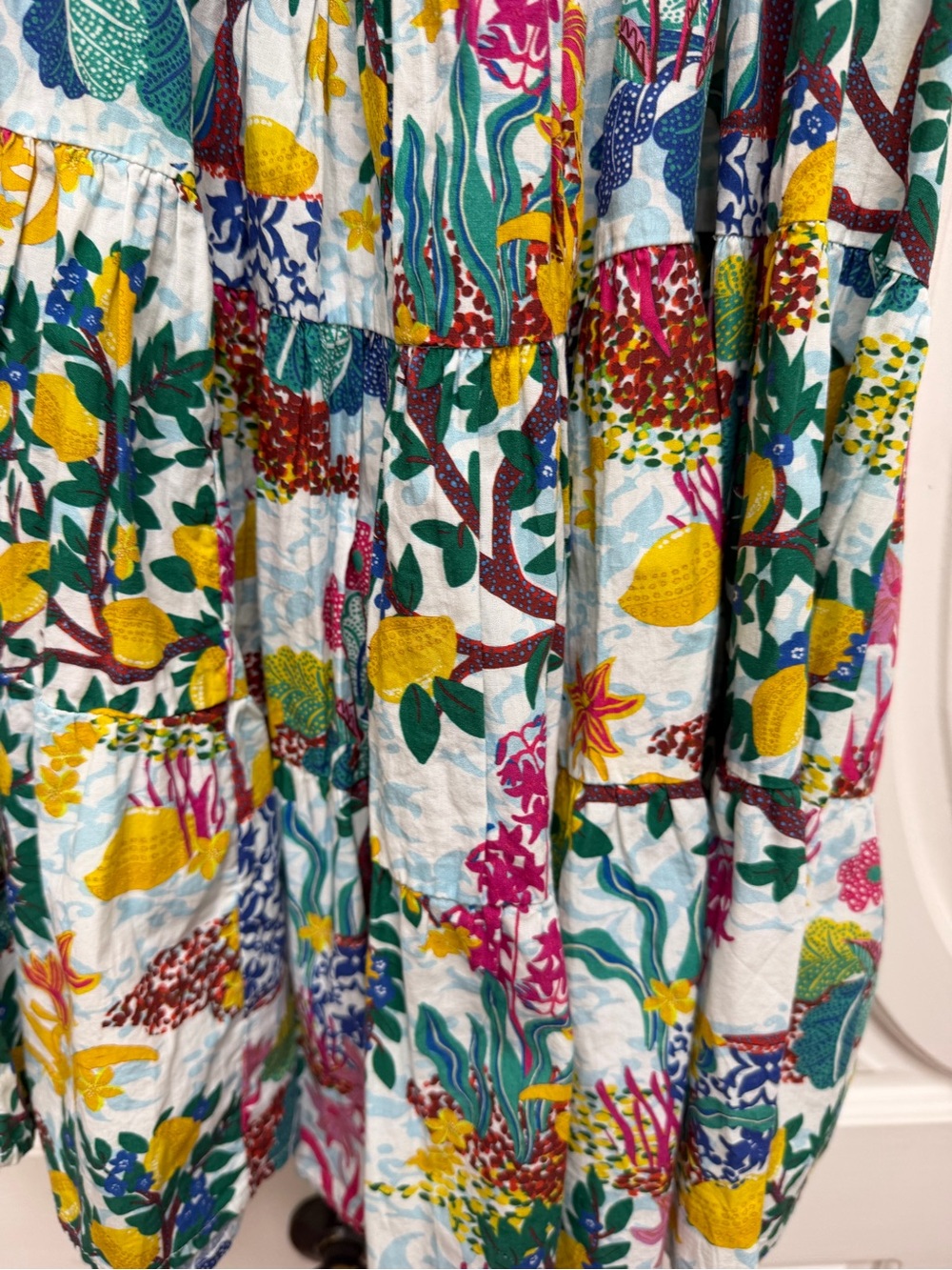 Celandine Anthropologie Multicolor Floral Halter Dress XL - Picture 3 of 7